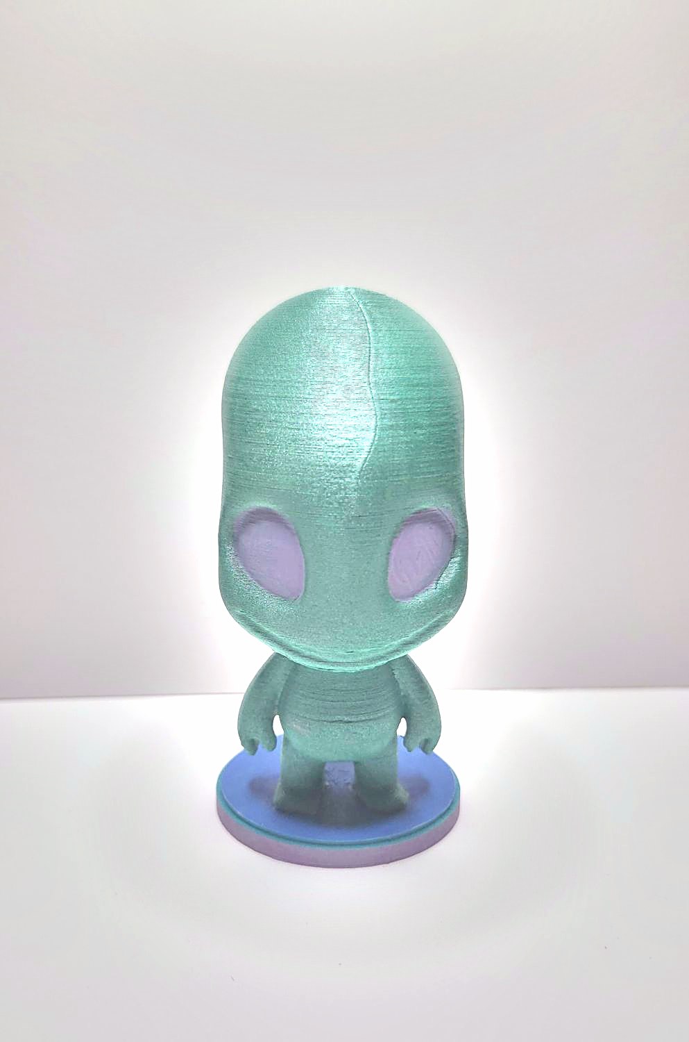 Alien, teal and violet